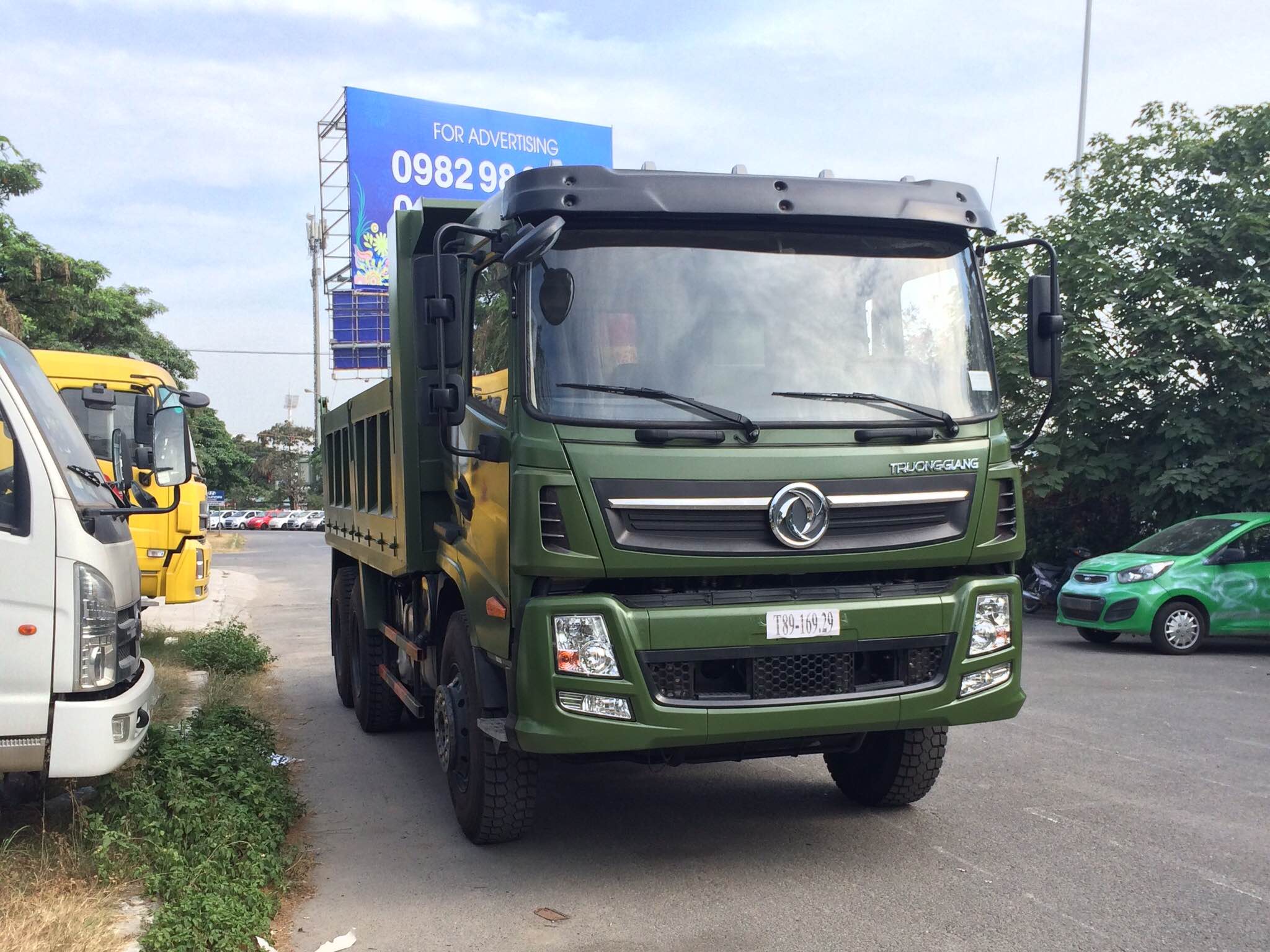 Xe tải ben Trường Giang 3 chân thùng cao