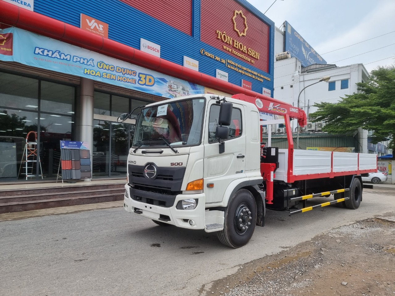 XE TẢI HINO 2 CHÂN GẮN CẨU UINC 3 TẤN 4 ĐỐT