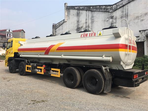 Xe téc chở xăng dầu 22 khối 4 chân DONGFENG Hoàng Huy
