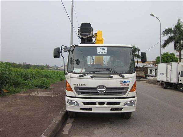 Xe tải hino gắn cẩu soosan