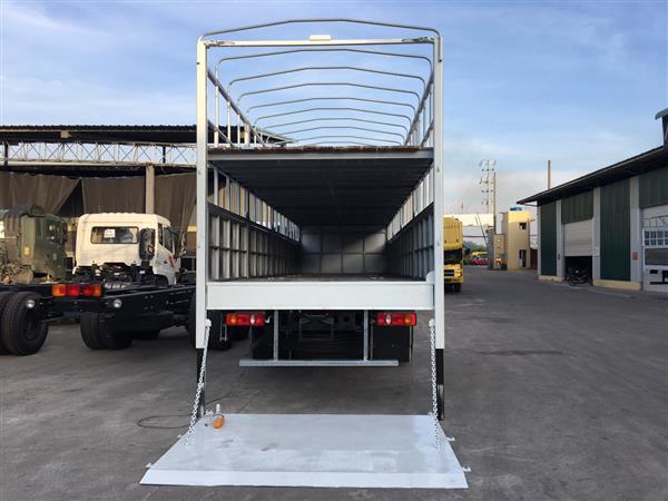XE CHỞ XE MÁY DONGFENG HOÀNG HUY 2 CHÂN THÙNG DÀI 9,7 MÉT